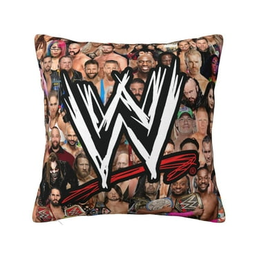 WWE Throw Pillow Cover Decoration Pillow Case Cushion for Home Sofa Couch 16"x16"