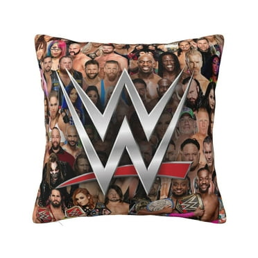 WWE Throw Pillow Cover Decoration Pillow Case Cushion for Home Sofa Couch 16"x16"