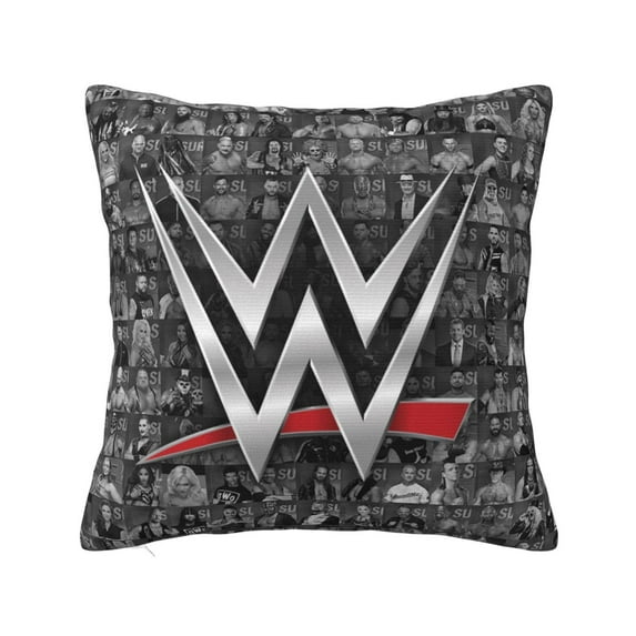 WWE Throw Pillow Cover Decoration Pillow Case Cushion for Home Sofa Couch 24"x24"