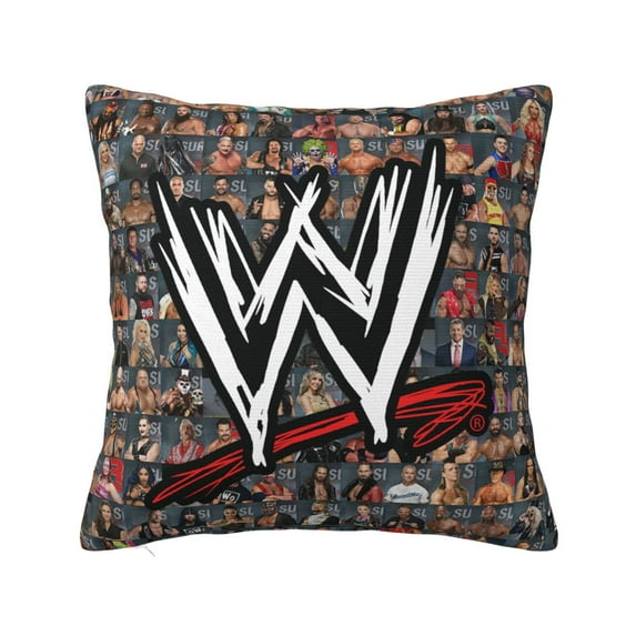 WWE Throw Pillow Cover Decoration Pillow Case Cushion for Home Sofa Couch 26"x26"