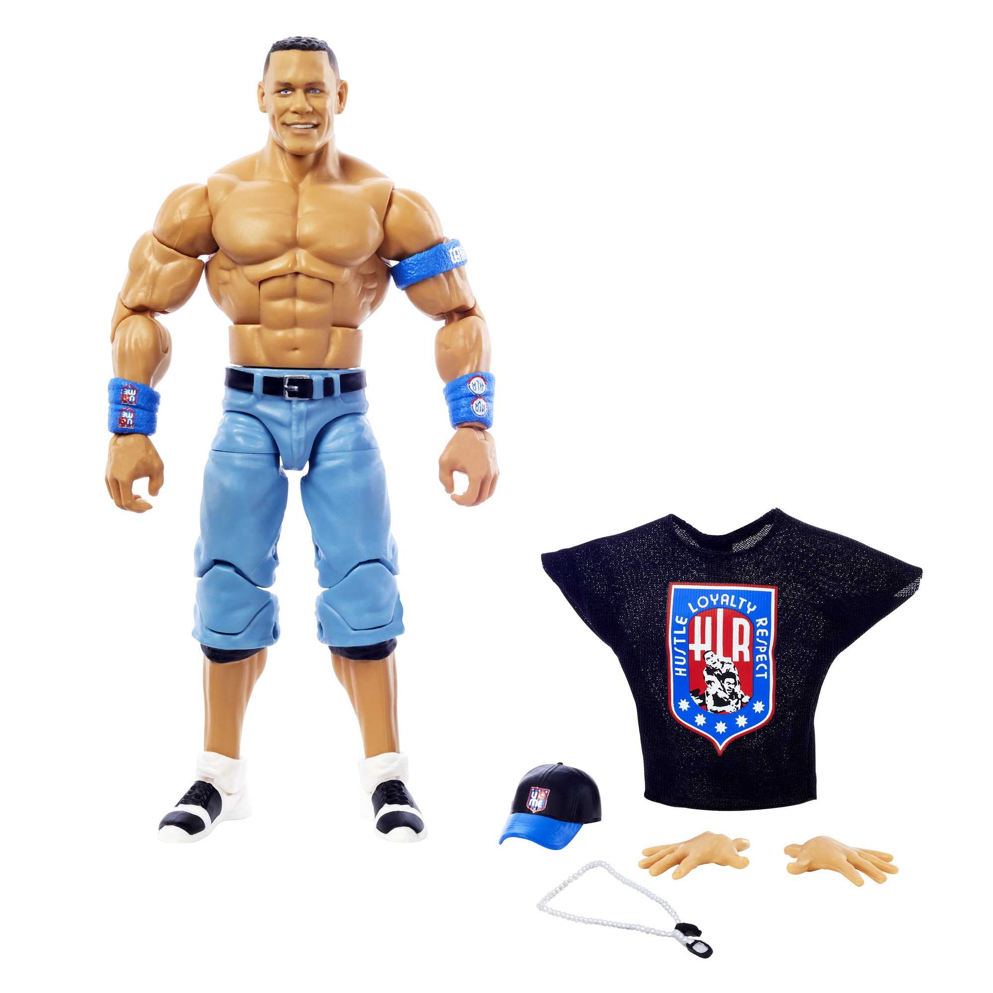 مجموعة WWE Top Picks Elite Collection John Cena Action الشكل والملحقات ، Posable Collectible 6-in