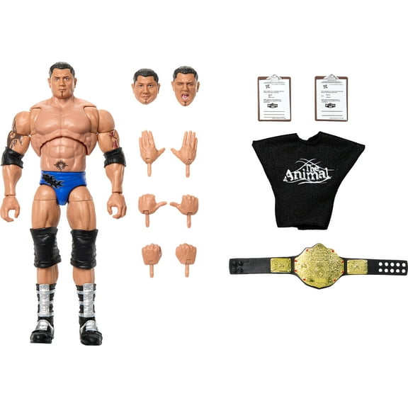 WWE Ultimate Edition Batista Action Figure & Accessories Set, 6-inch Collectible, 30 Articulation Points