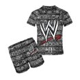 thumbnail image 1 of WWE WWE Boys Rash Guard Set 2 Piece Swimsuits Short Sleeve Bathing Suits with Trunks, 1 of 7