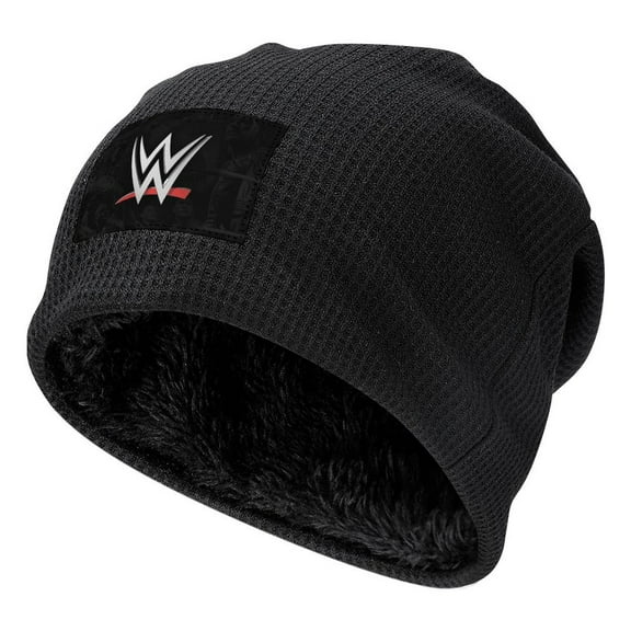 WWE Winter Beanie Hats for Men Women, Warm Cozy Knitted Cuffed Skull Cap