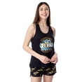 thumbnail image 1 of WWE Womens' Wrestling Sasha Banks Legit Boss Pajama Set Short Tank Top, 1 of 6