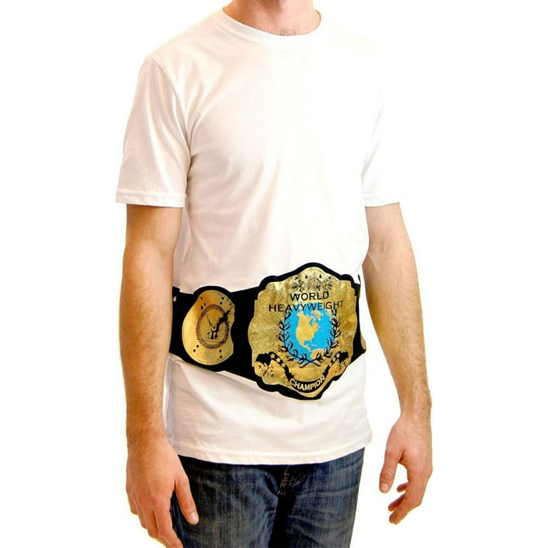 WWE World Heavyweight Champion Belt on Waist Adult T Shirt