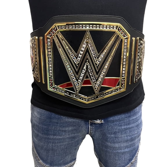 WWE World Heavyweight Championship Replica Title Belt Black Adult Size