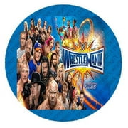 A BIRTHDAY PLACE WWE World Wrestling Entertainment Wrestle Mania Randy Orton Bray Wyatt Roman Reigns Edible Cake Topper Image - 8" Round - ABPID00296