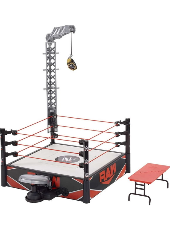 WWE Wrekkin' Kickout Ring with Randomized Ring Count, Launcher, Crane, WWE Championship & Accessories
