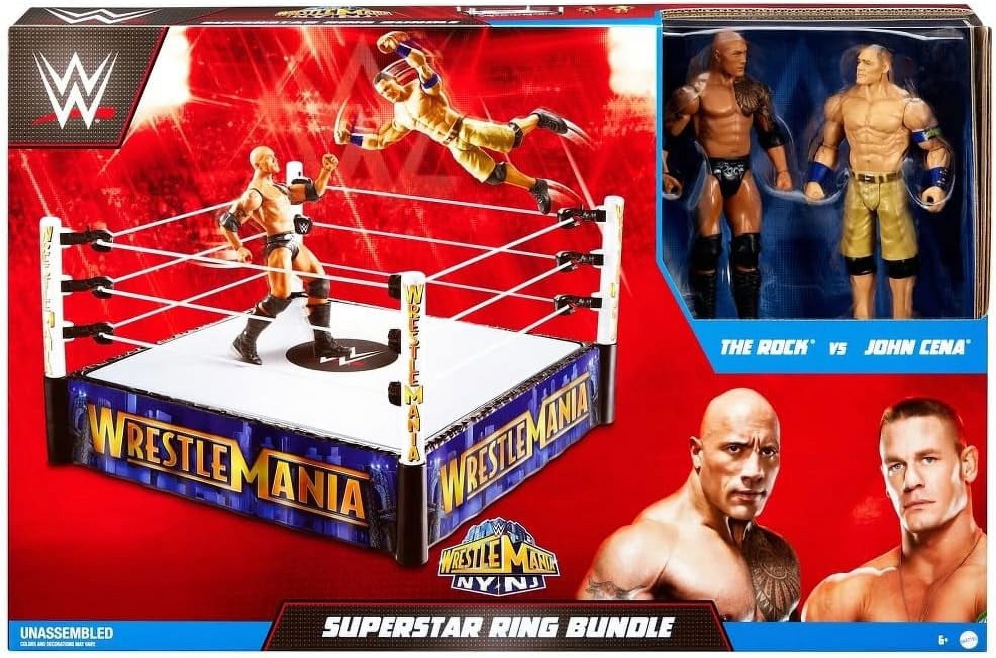 WWE WrestleMania 29 The Rock vs John Cena Superstar Ring Bundle