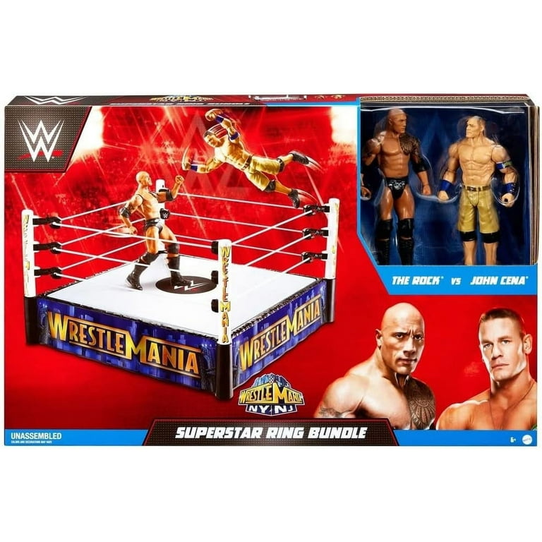 WWE WrestleMania 29 The Rock vs John Cena Superstar Ring