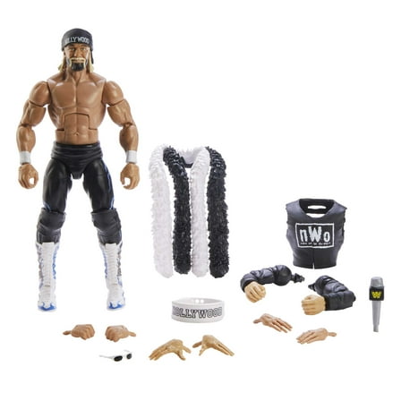 WWE WrestleMania Elite Collection "Hollywood" Hulk Hogan Action Figure with Build-A-Figure Accessories