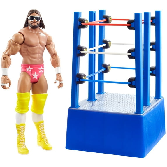 WWE WrestleMania Moments “Macho Man” Randy Savage 6-inch/15.24 cm Action Figure and Ring Cart
