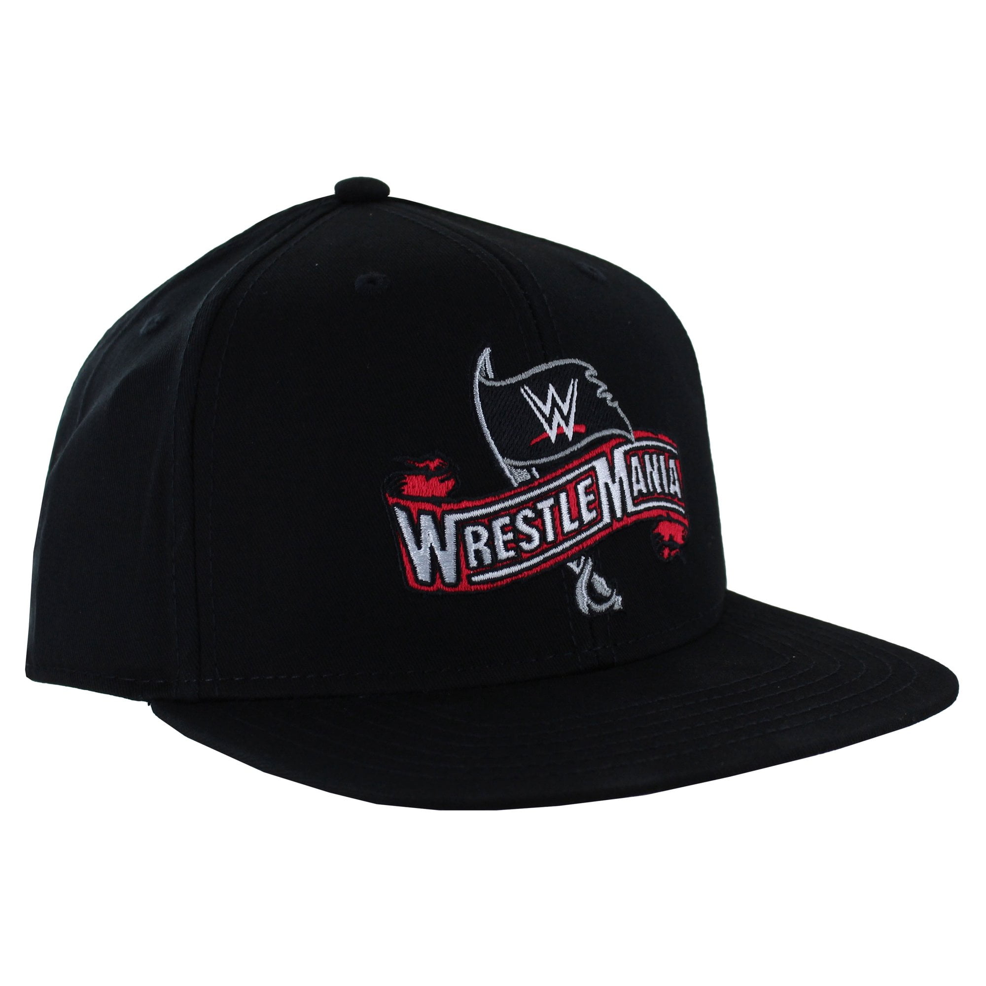 MAD ENGINE WWE Wrestlemania 36 Tampa Bay Snapback Hat, Black, One Size