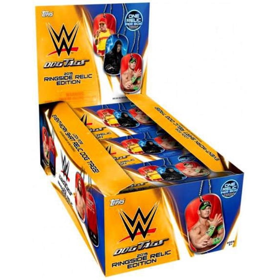 WWE Wrestling 2015 Ringside Relic Edition Dog Tags Box