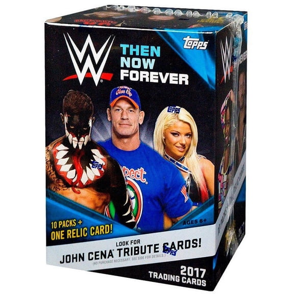 WWE Wrestling 2017 WWE Then Now Forever Trading Card BLASTER Box [10 Packs & 1 Relic Card]
