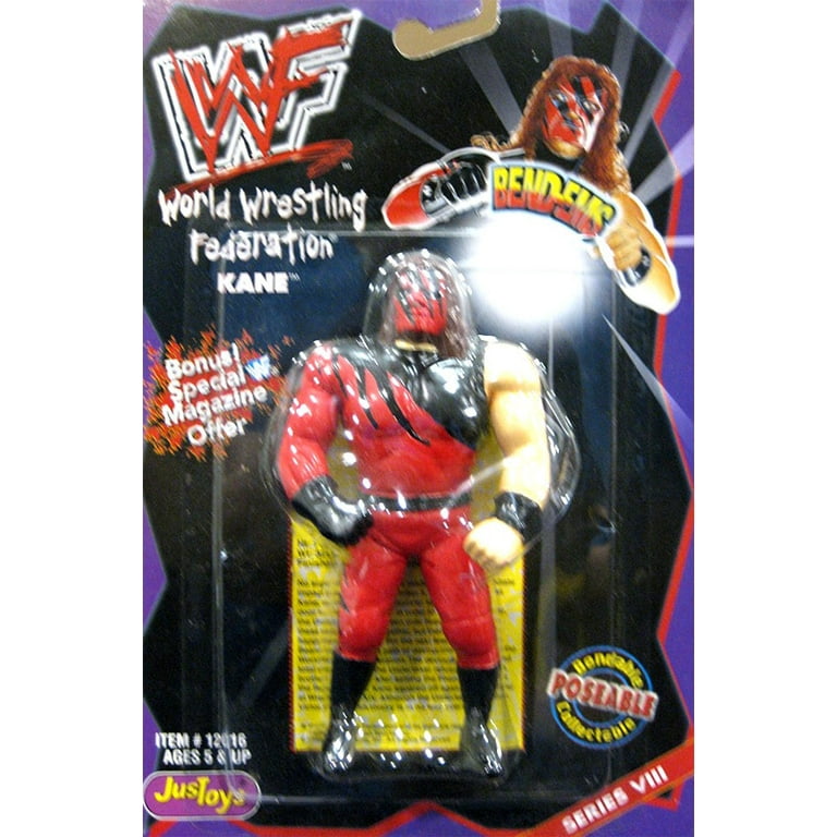WWE Wrestling Bend Ems Series 8 Kane Rubber Figure
