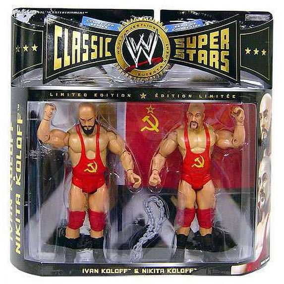 WWE Wrestling Classic Superstars Ivan Koloff & Nikita Koloff Action Figure 2-Pack