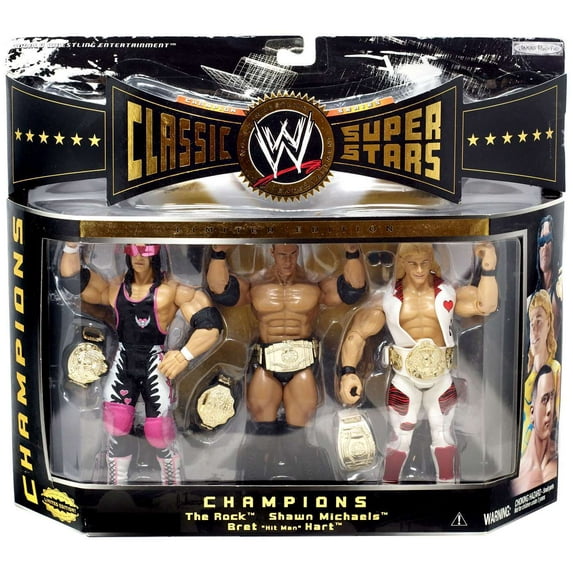 WWE Wrestling Classic Superstars Series 2 Champions Action Figure 3-Pack