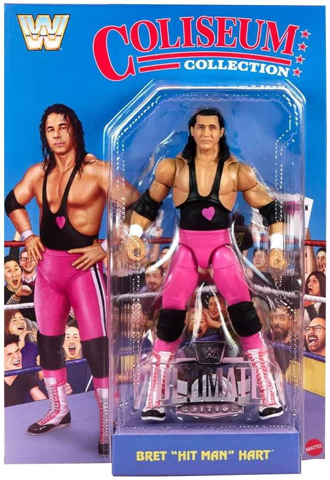 WWE Wrestling Coliseum Collection Bret Hit Man Hart Action Figure [Hart Foundation]