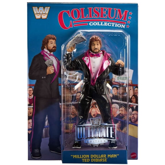 WWE Wrestling Coliseum Collection Million Dollar Man Ted DiBiase Action Figure