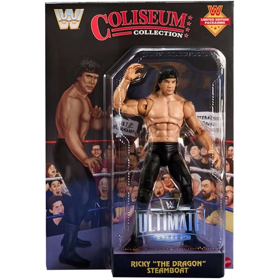 WWE Wrestling Coliseum Collection Ricky The Dragon Steamboat Action Figure [CHASE VARIANT]