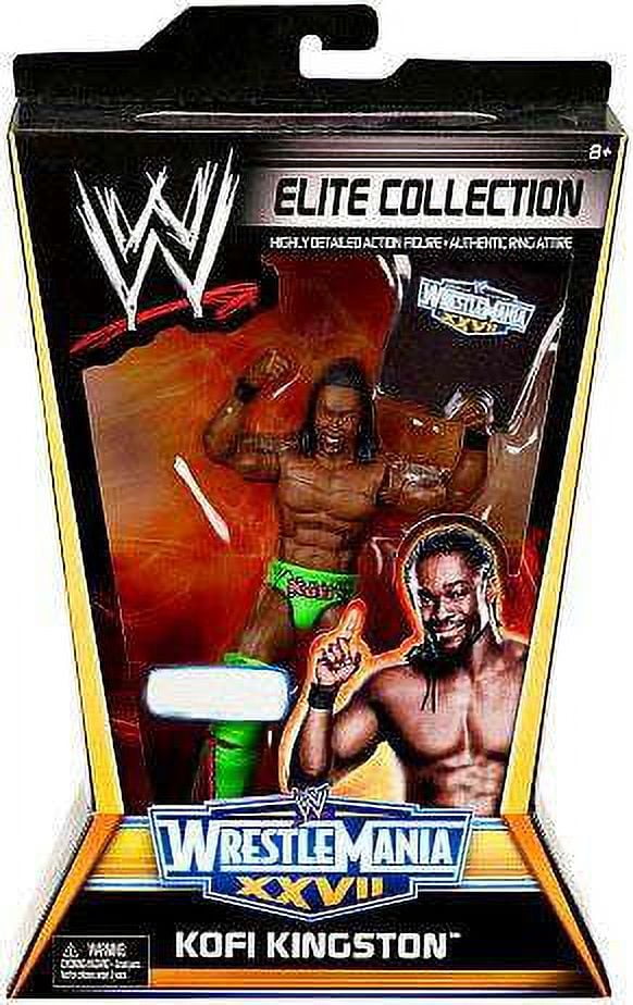 WWE Wrestling Elite WrestleMania 27 Kofi Kingston Exclusive Action