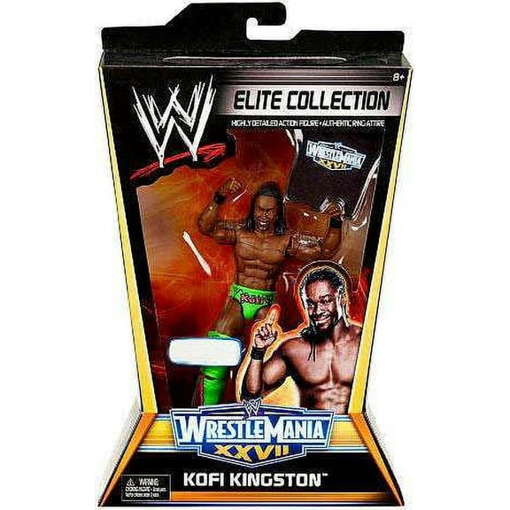 WWE Wrestling Elite WrestleMania 27 Kofi Kingston Exclusive Action Figure