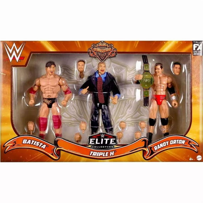 WWE Wrestling Evolution Batista, Triple H & Randy Orton Action