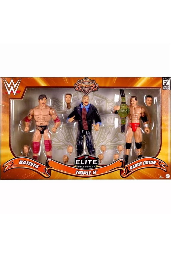 WWE Wrestling Evolution Batista, Triple H & Randy Orton Action Figure 3-Pack