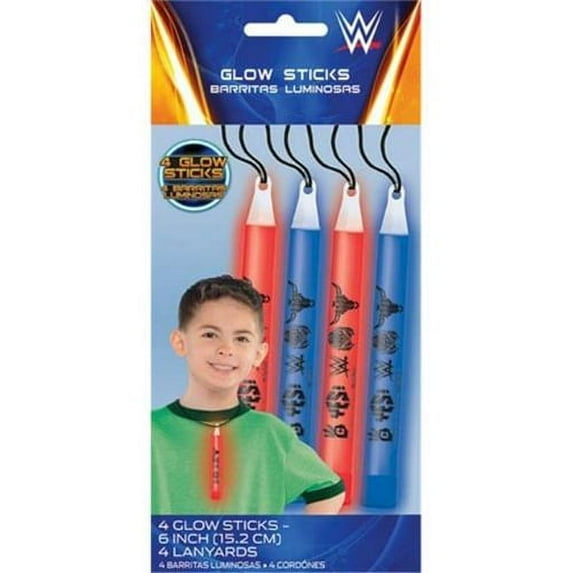 WWE Wrestling Glow Sticks / Favors (4ct)