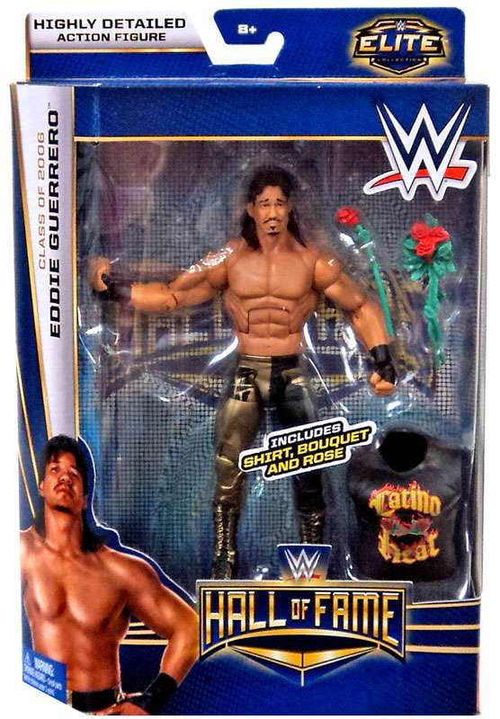 WWE Wrestling Hall of Fame Eddie Guerrero Action Figure (Shirt, Bouquet & Rose)