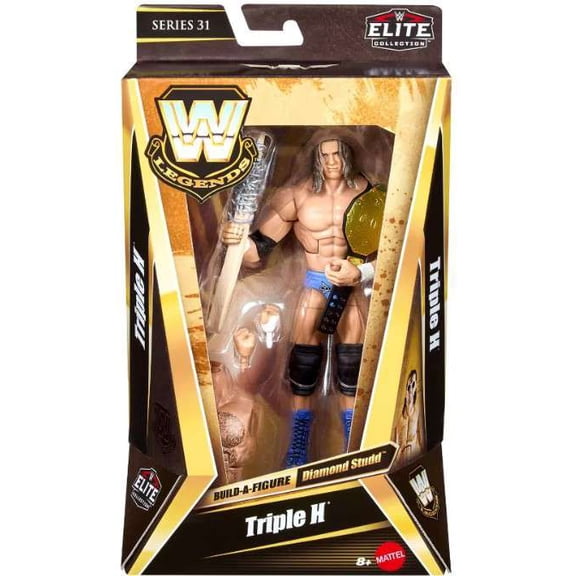 WWE Wrestling Legends Series 31 Triple H Action Figure [Includes Build Diamond Studd Piece!]