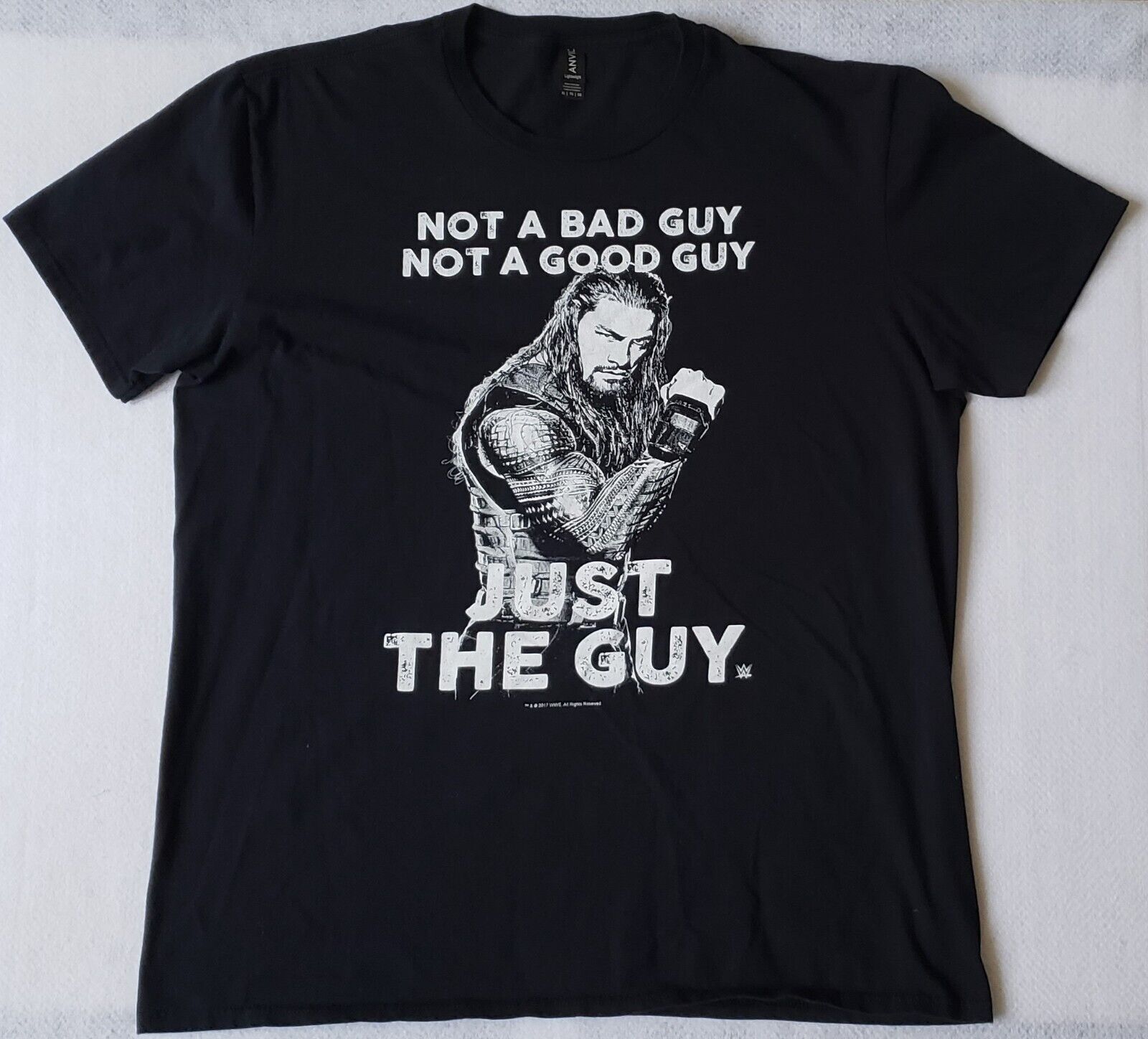 WWE Wrestling ROMAN REIGNS Not A Bad Guy Not A Good Guy Just The Guy Sz