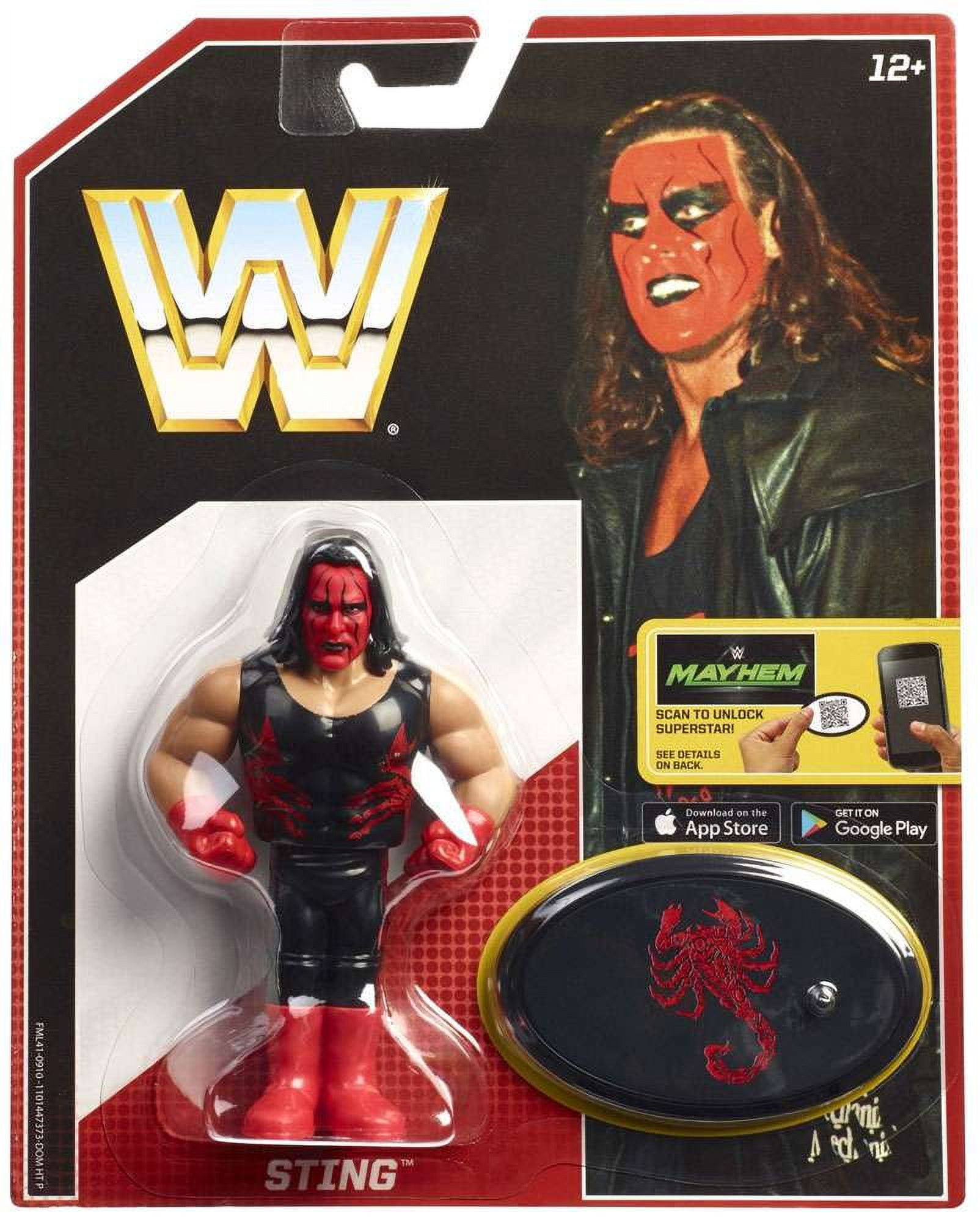 WWE Wrestling Retro Sting Action Figure (Red Face)