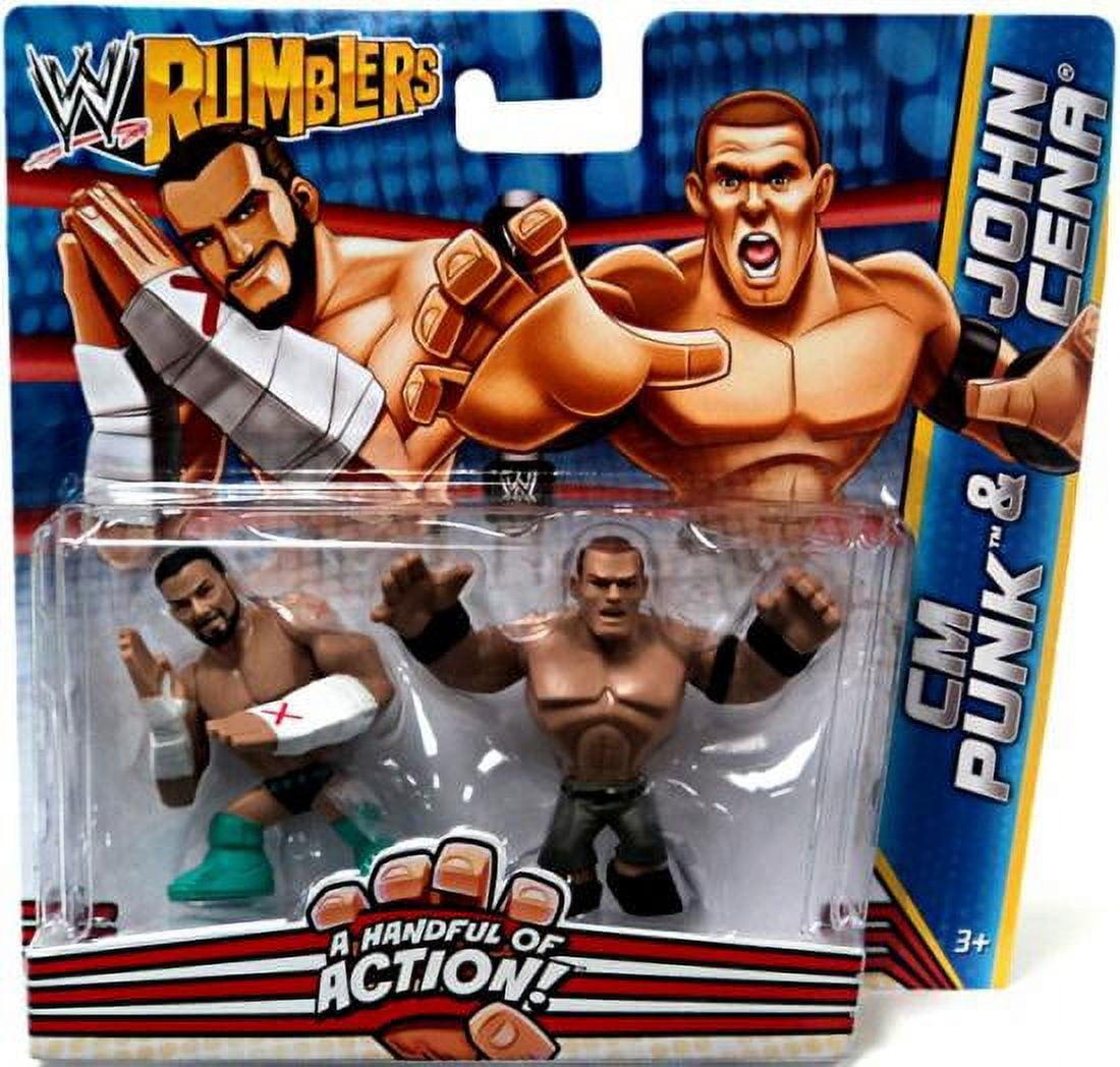 WWE Wrestling Rumblers Series 2 CM Punk & John Cena Mini Figure 2-Pack 