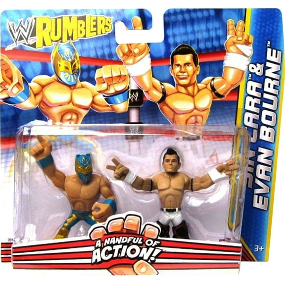 WWE Wrestling Rumblers Series 2 Sin Cara & Evan Bourne Mini Figure 2-Pack