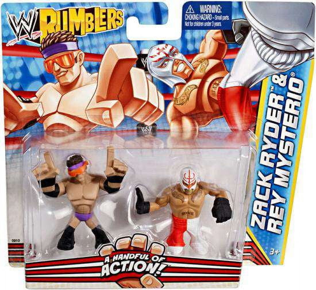 WWE Wrestling Rumblers Series 2 Zack Ryder & Rey Mysterio Mini