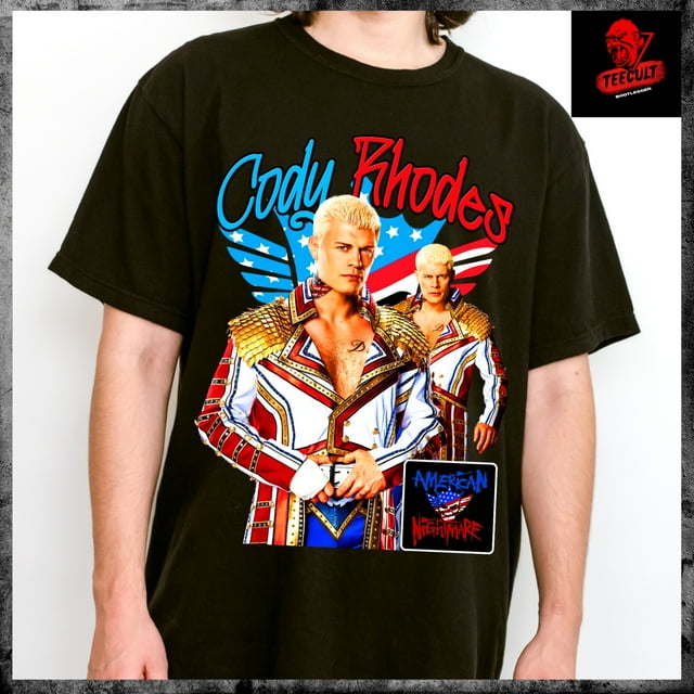 WWE Wrestling SUPERSTARS CODY RHODES Heavy Cotton Quality Print T-Shirt ...