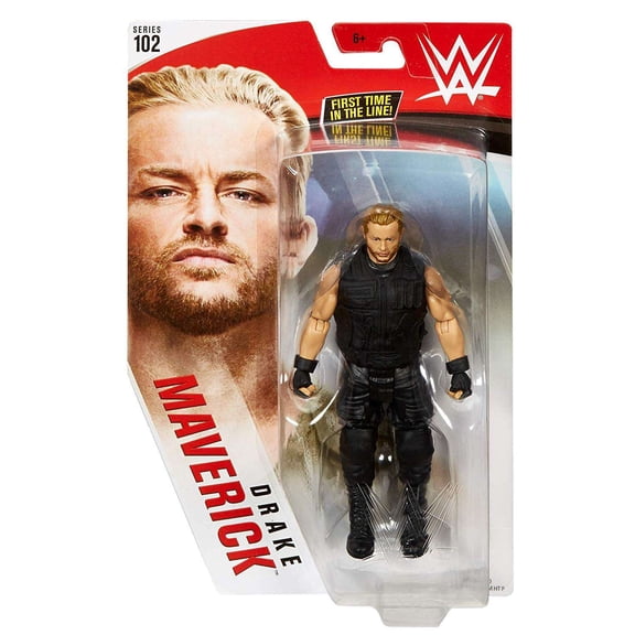 WWE Wrestling Series 102 Drake Maverick Action Figure (Black Attire)