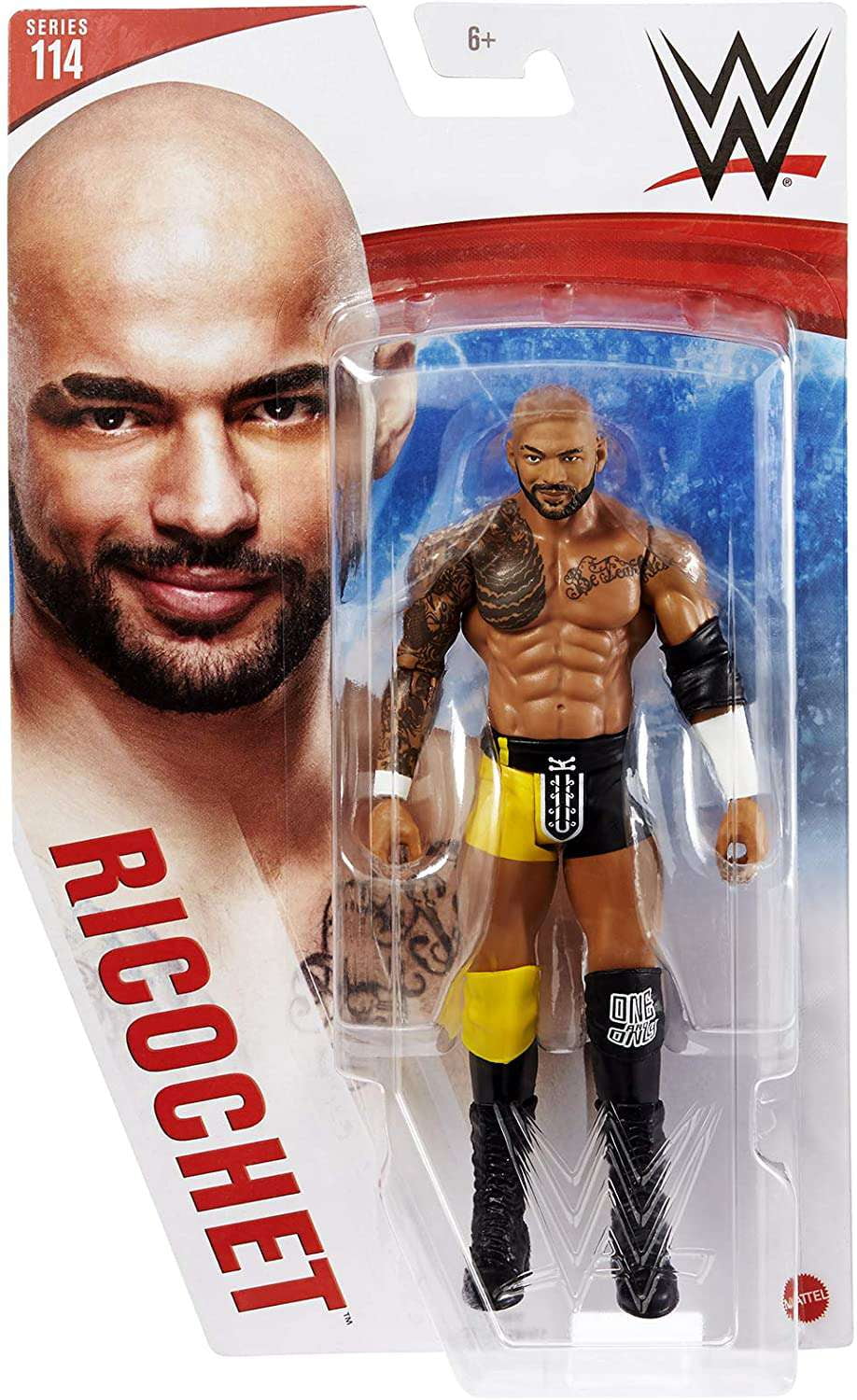 WWE Wrestling Series 114 Ricochet Action Figure Chase Yellow Black Gear