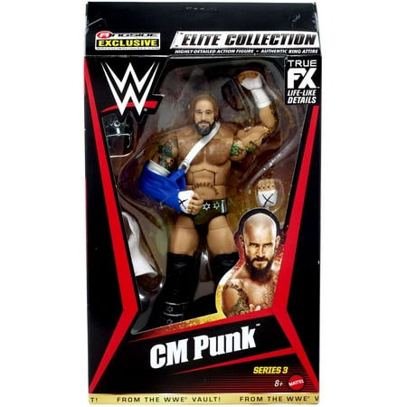 WWE Wrestling Series 3 CM Punk Action Figure (Straight Edge Society)