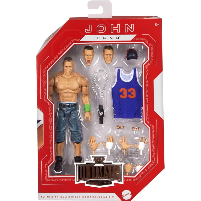WWE Wrestling Ultimate Edition John Cena Action Figure with 10+