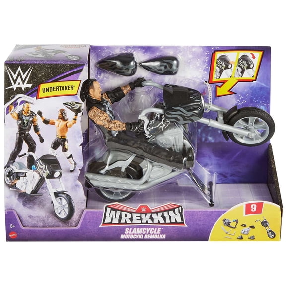 WWE Wrestling Wrekkin' Slamcycle Playset (Includes Undertaker)