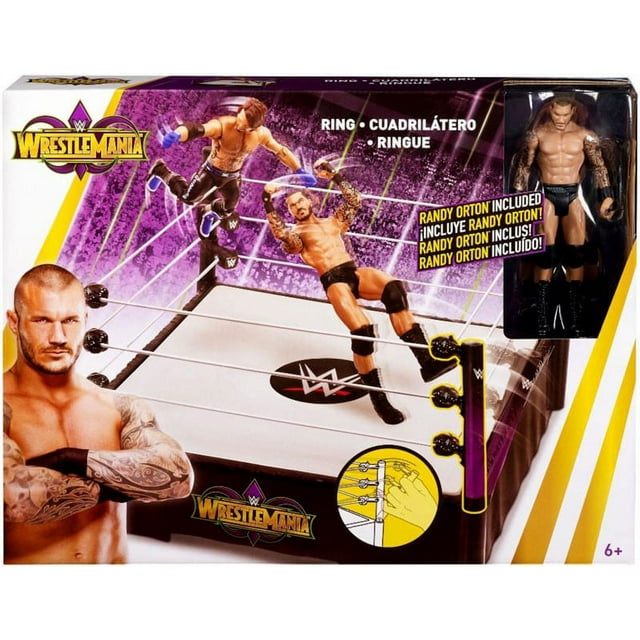 WWE Wrestling Wrestlemania Ring Playset [Includes Randy Orton ...