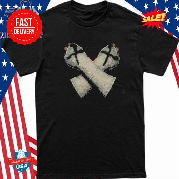 WWE x Cactus Jack CM Punk Straight Edge Classic T-Shirt ,Black Color,Size L