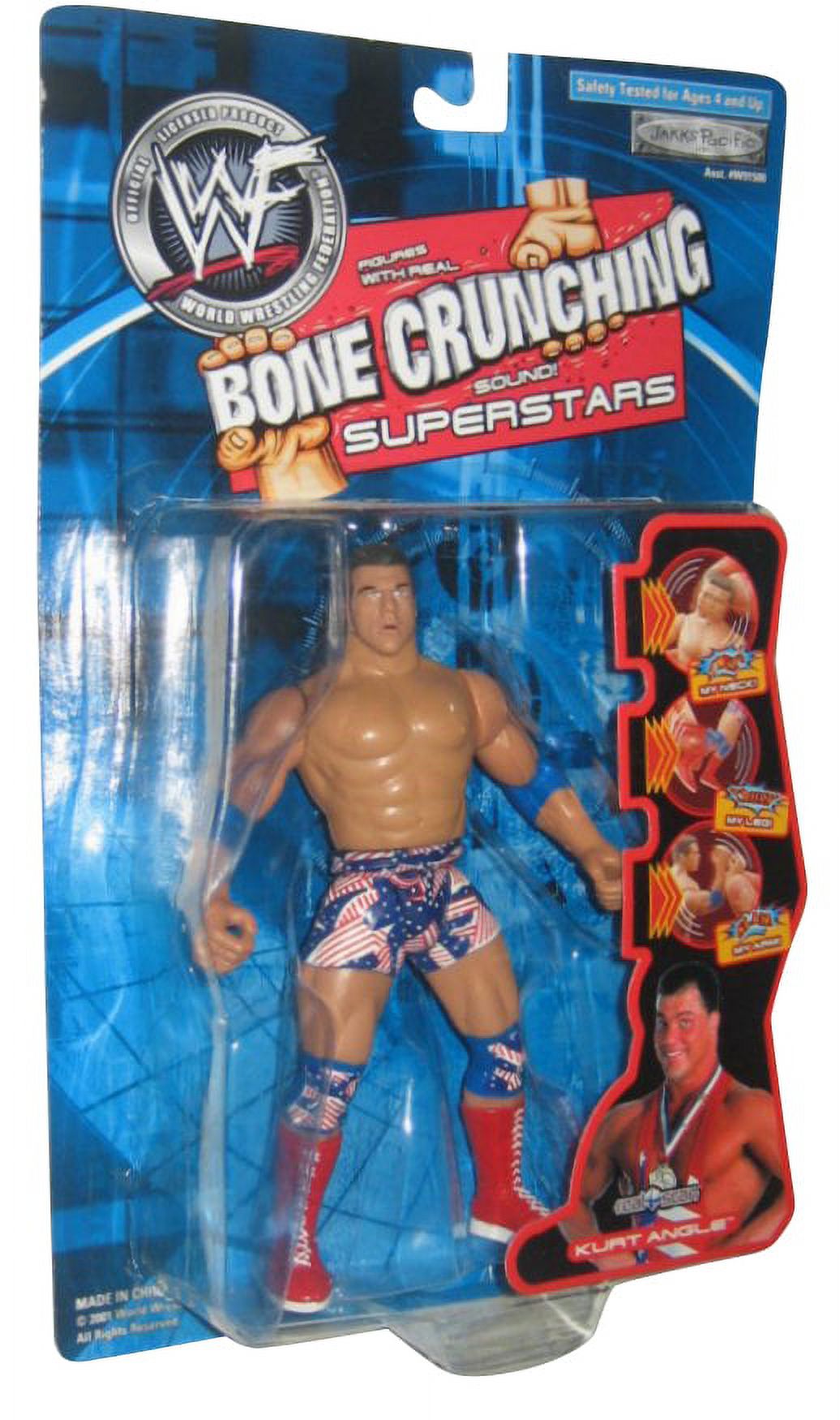 WWF Bone Crunching Superstars Kurt Angle WWE Action Figure