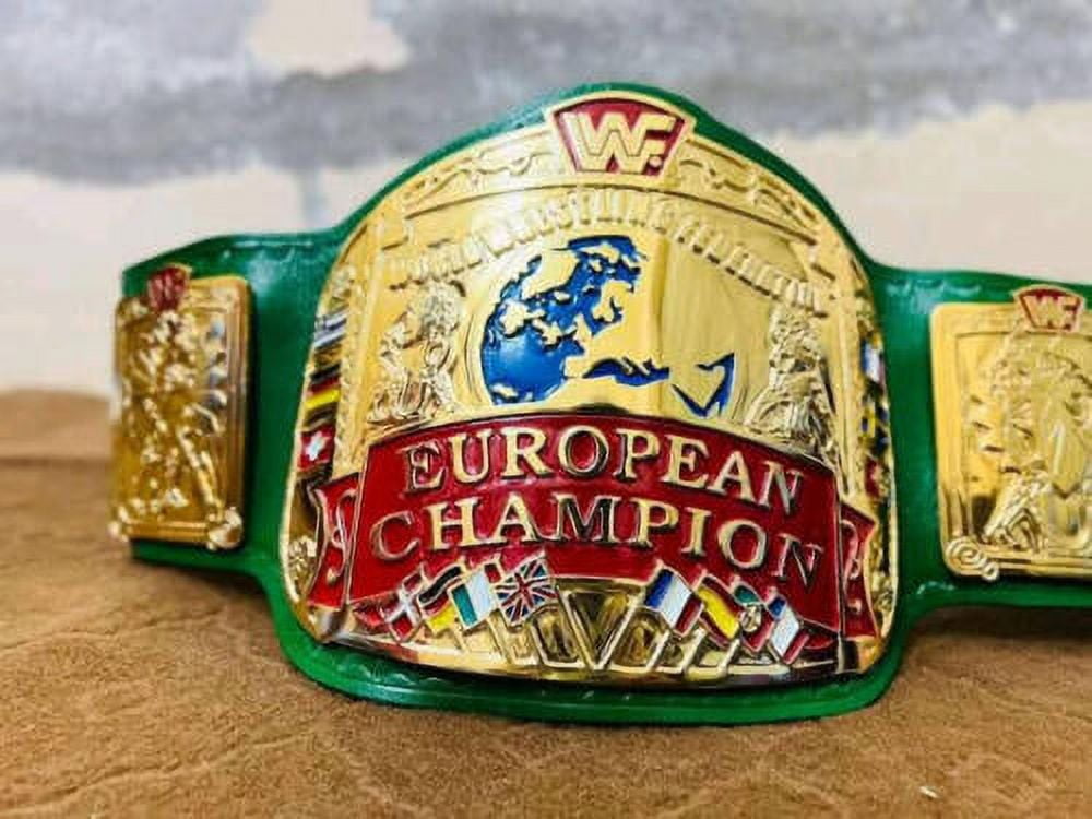 WWF WWE European World Wrestling Championship Replica Belt in Green