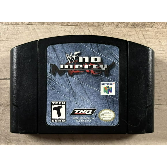 WWF No Mercy Nintendo 64 Cartridge Tested Good Condition