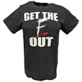 thumbnail image 1 of WWF Old Logo Get The F Out Men Black T-shirt, 1 of 4